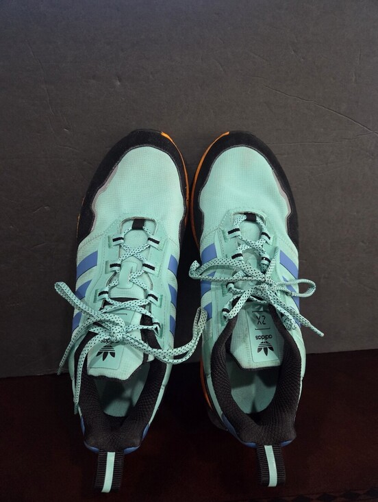 adidas Other - Adidas ZX 1K Boost Mint Green Blue Accent Mens Sneakers Sz.12
